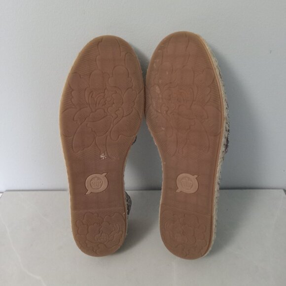 BORN ~ Leather Snake Print Espadrilles - Picture 7 of 8